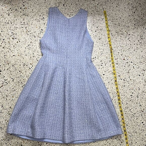 Emporio Armani Sleeveless Tweed Dress blue lined 38 US size 2 a line - Picture 12 of 12